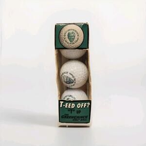 Golf Balls Vintage Newt GreenGrinch humorous political set of 3 Collectible‎